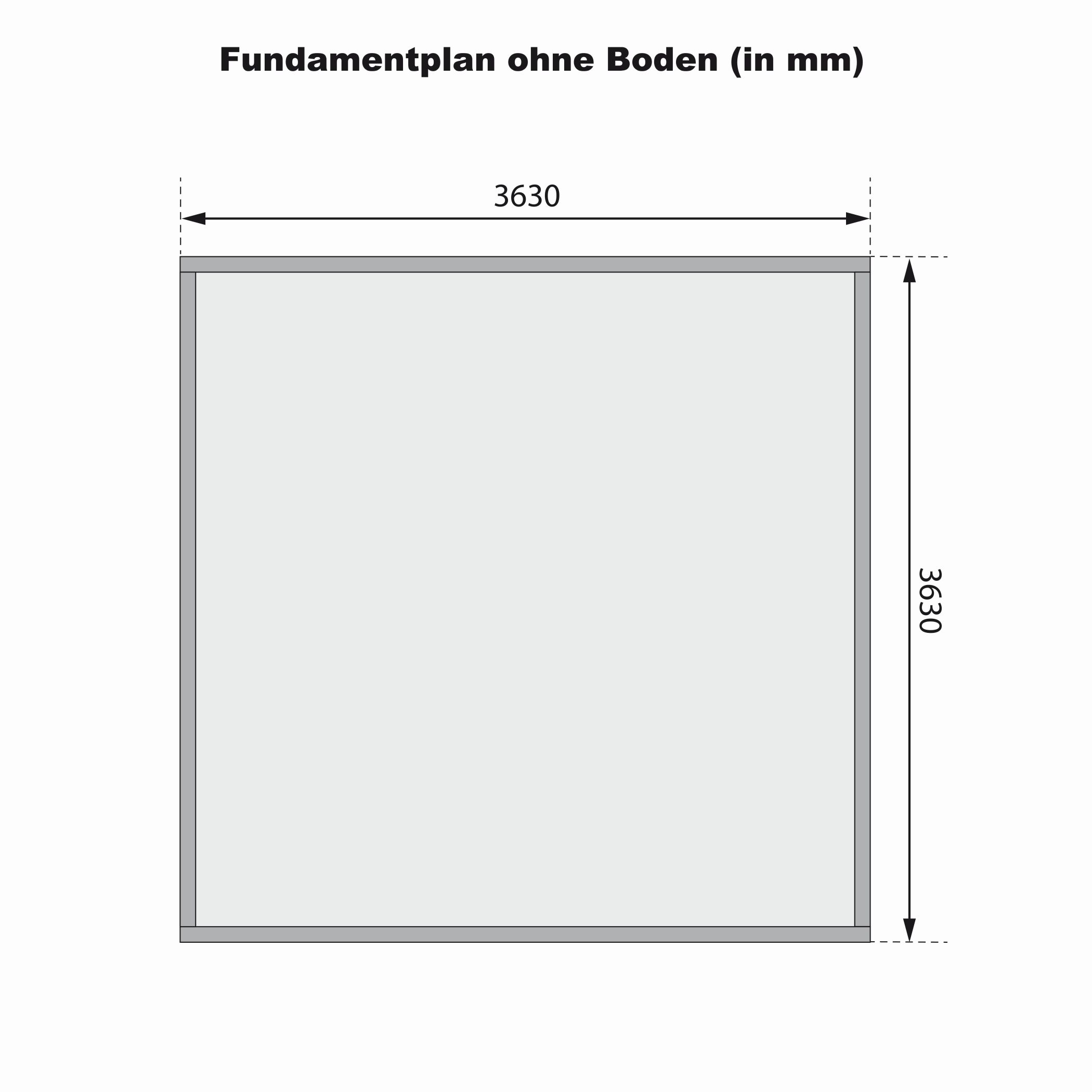 Aufbaudarstellung des Karibu großes Poolhaus Radeburg 3 mit Wandprofilen und Pultdach