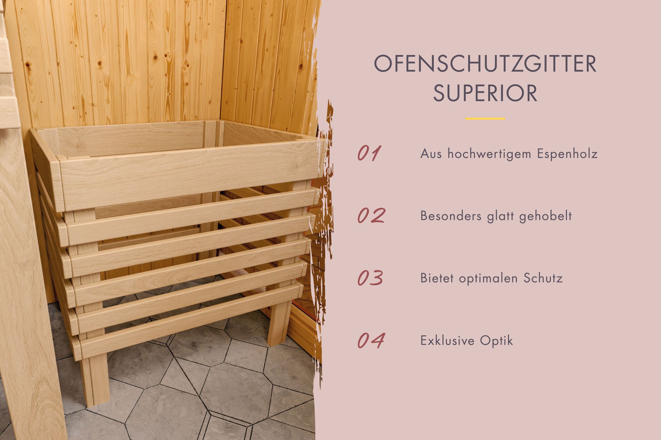 Finnischer Saunaofen mit 9 kW und Edelstahlmantel inklusive Diabas-Saunasteinen für Karibu Saunen
