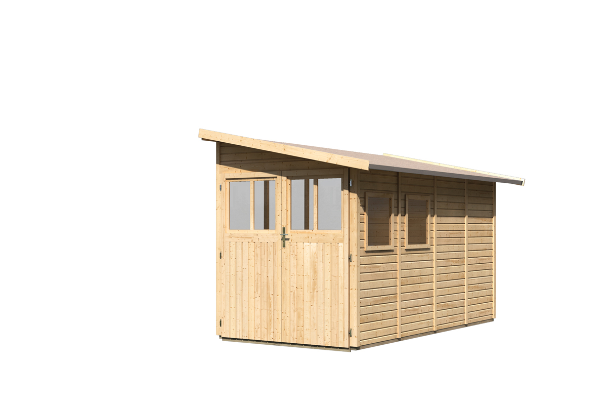 Karibu Gerätehaus Wandlitz 4 in Naturbelassen, Freisteller