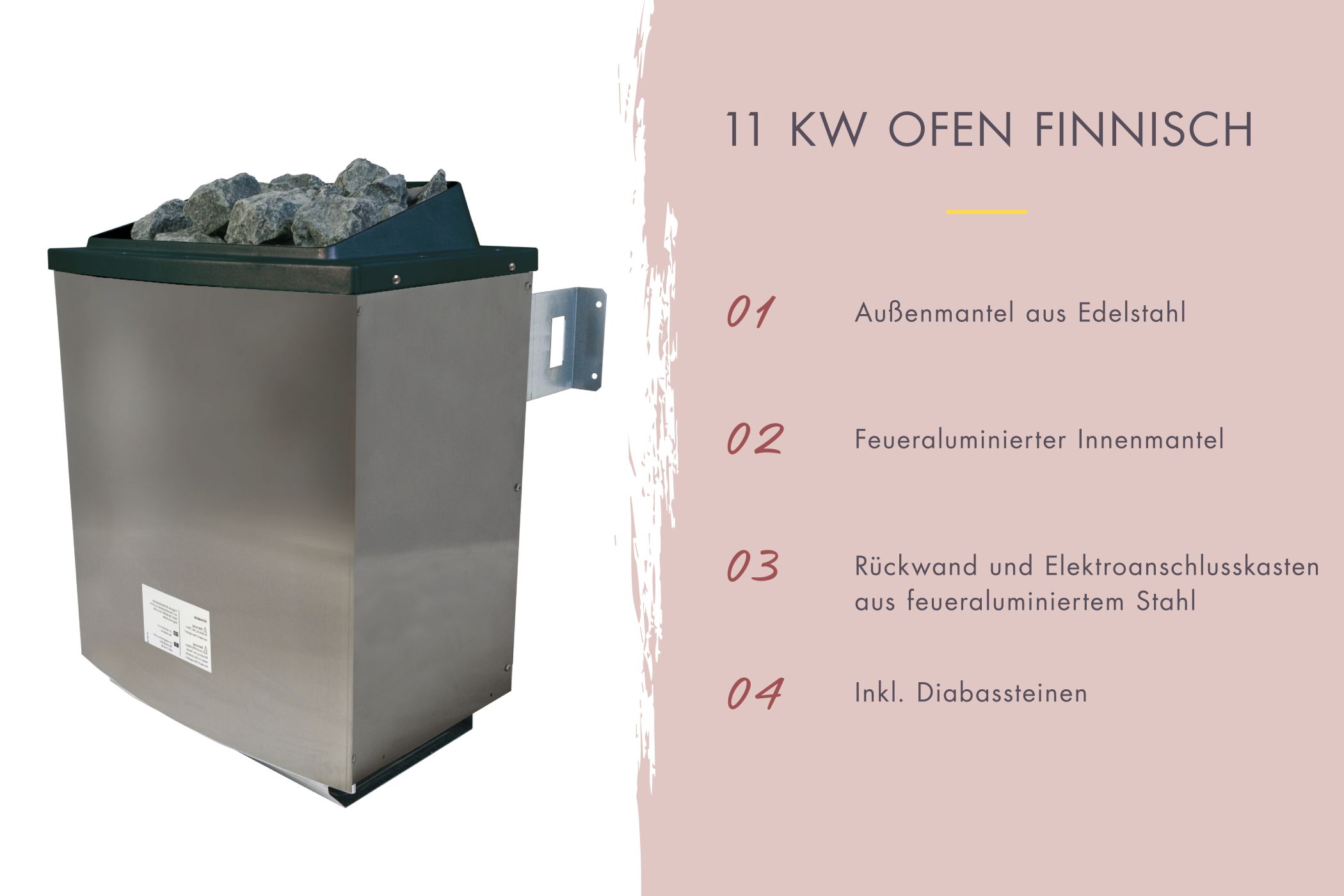 Digitales Sauna-Steuergerät Easy mit stufenloser Temperaturregelung und 2-Sensoren-Technik