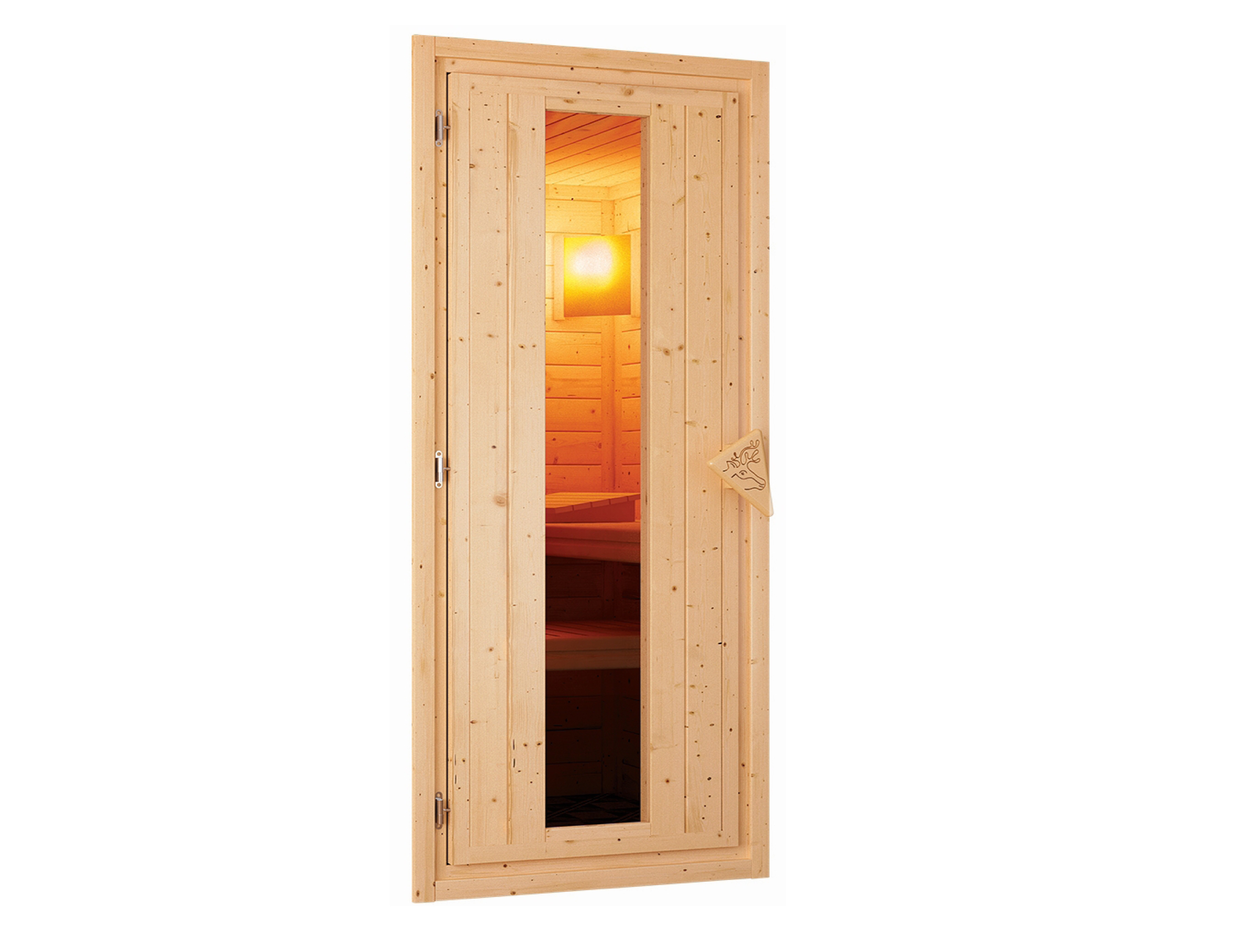 Saunatürelement Isolierte Sauna Holztür / Lagerabverkauf