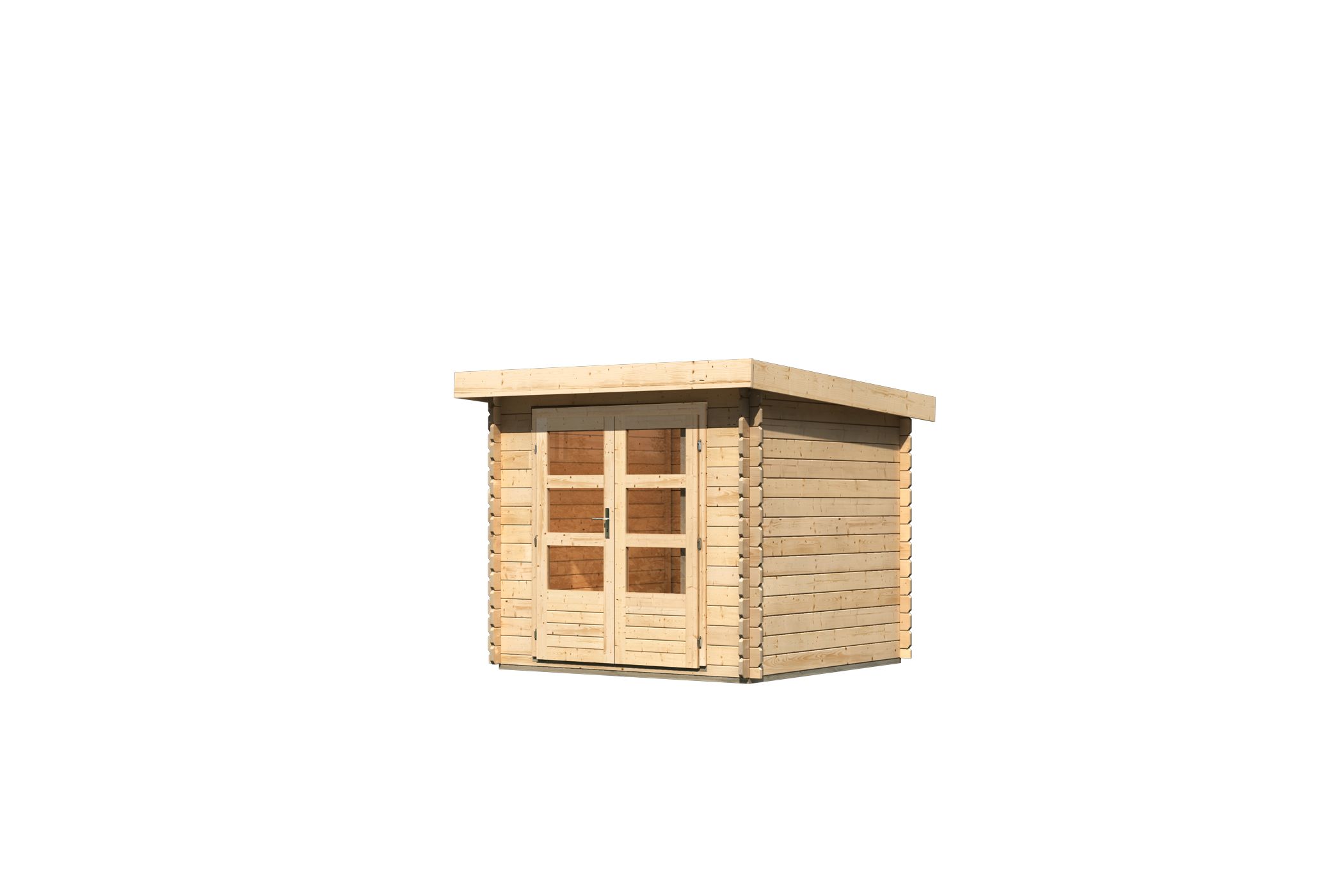 Karibu Gerätehaus Bastrup 2 in Naturbelassen, Freisteller