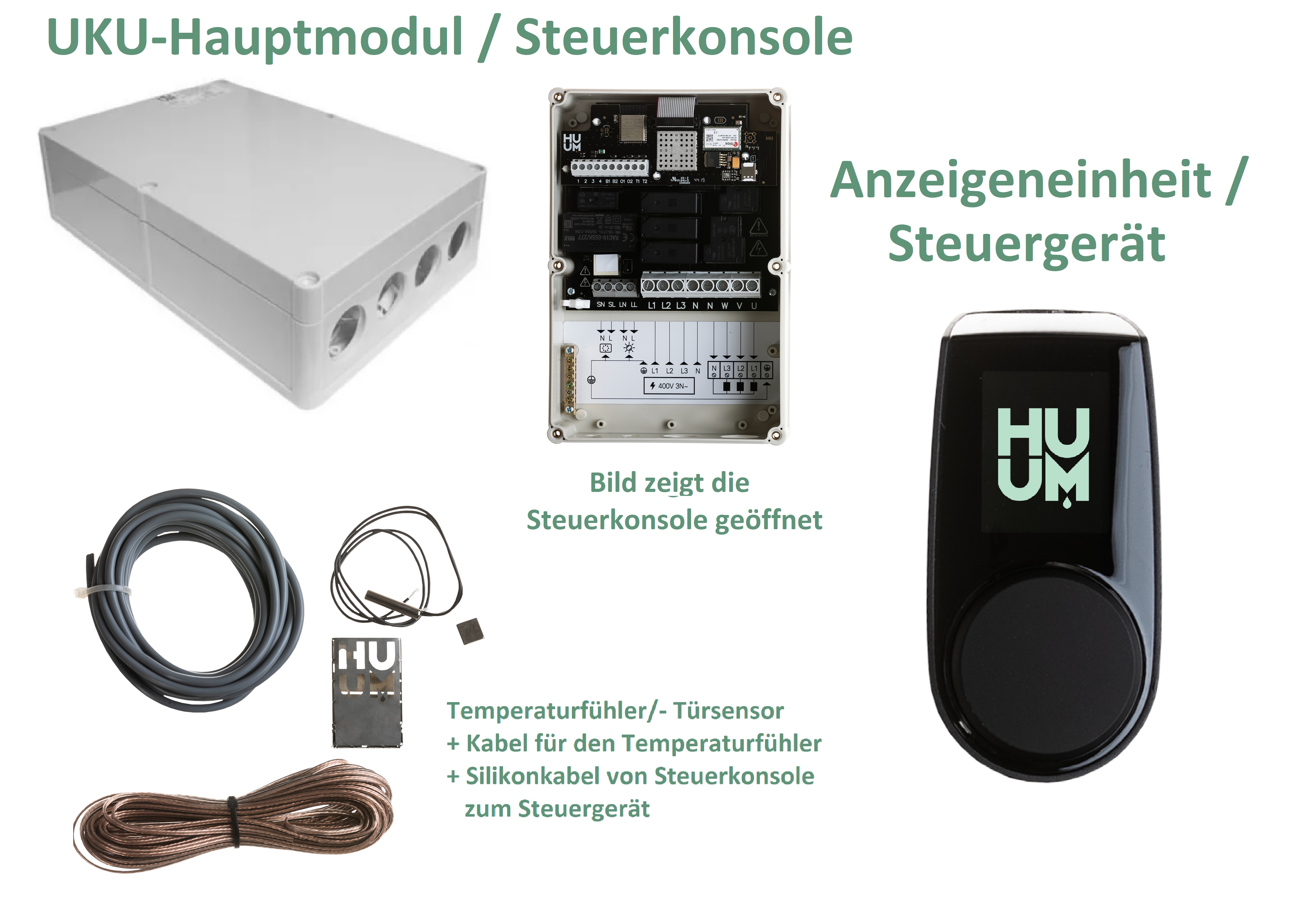 Karibu Saunahaus Hytti 3 Exclusive naturbelassen / + Ofen und HUUM WIFI Steuergerät Sparset als Gartensauna aus Massivholz