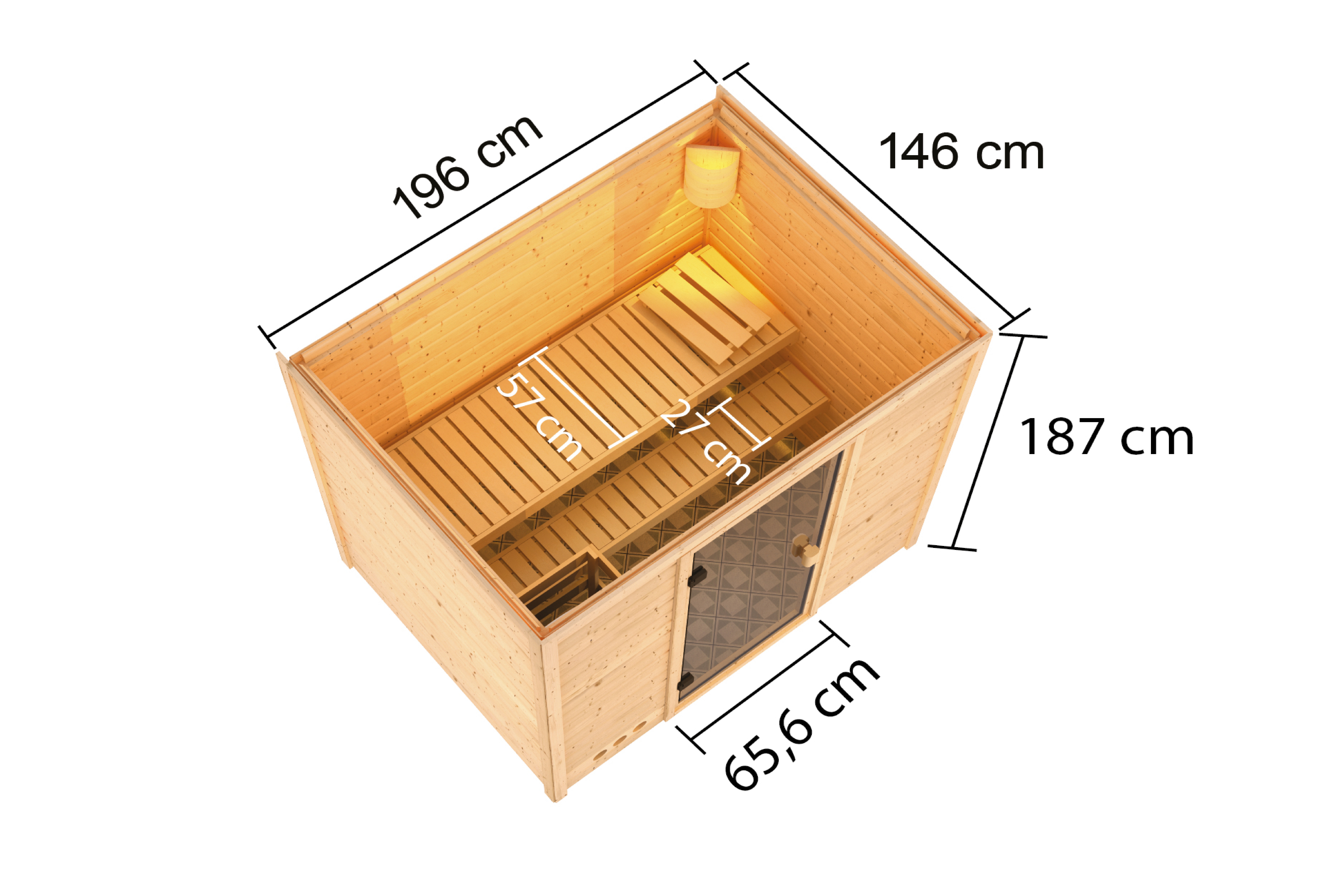Detailansicht eines Karibu Gartenprodukts aus Holz