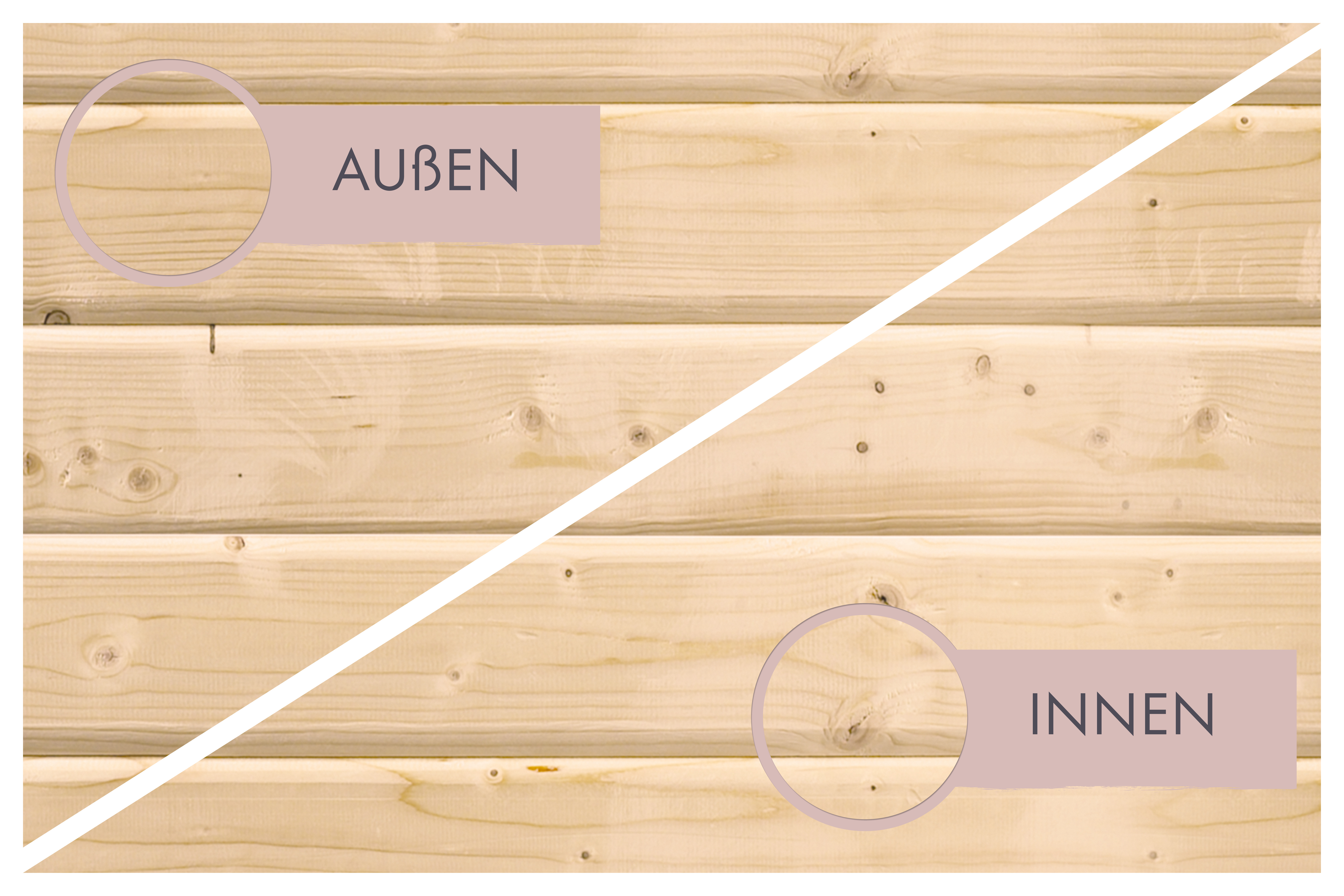 Karibu Saunahaus Pepe 2 als Gartensauna aus Massivholz im Garten mit Glasfront