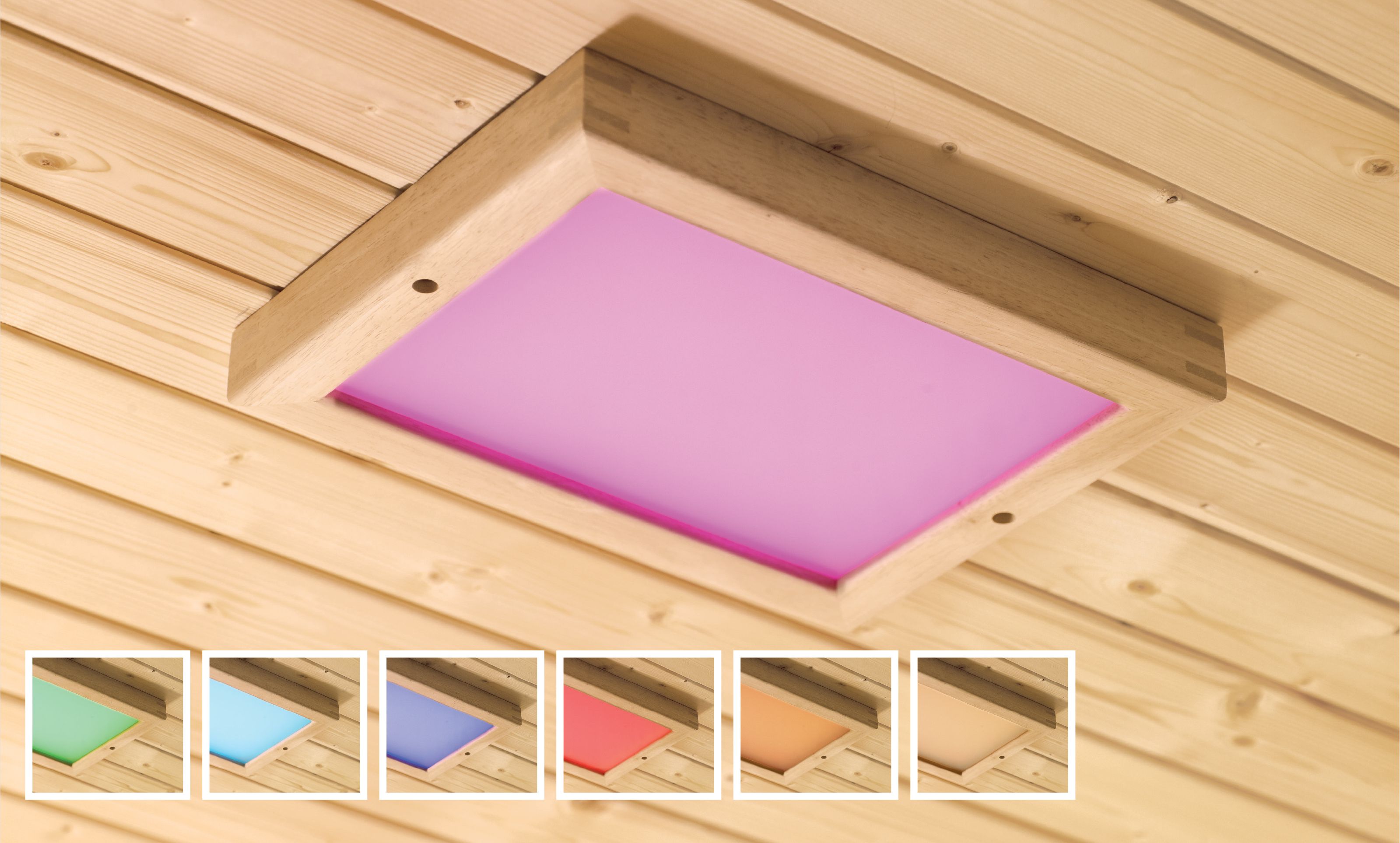 Detailansicht der Karibu LED Farblicht