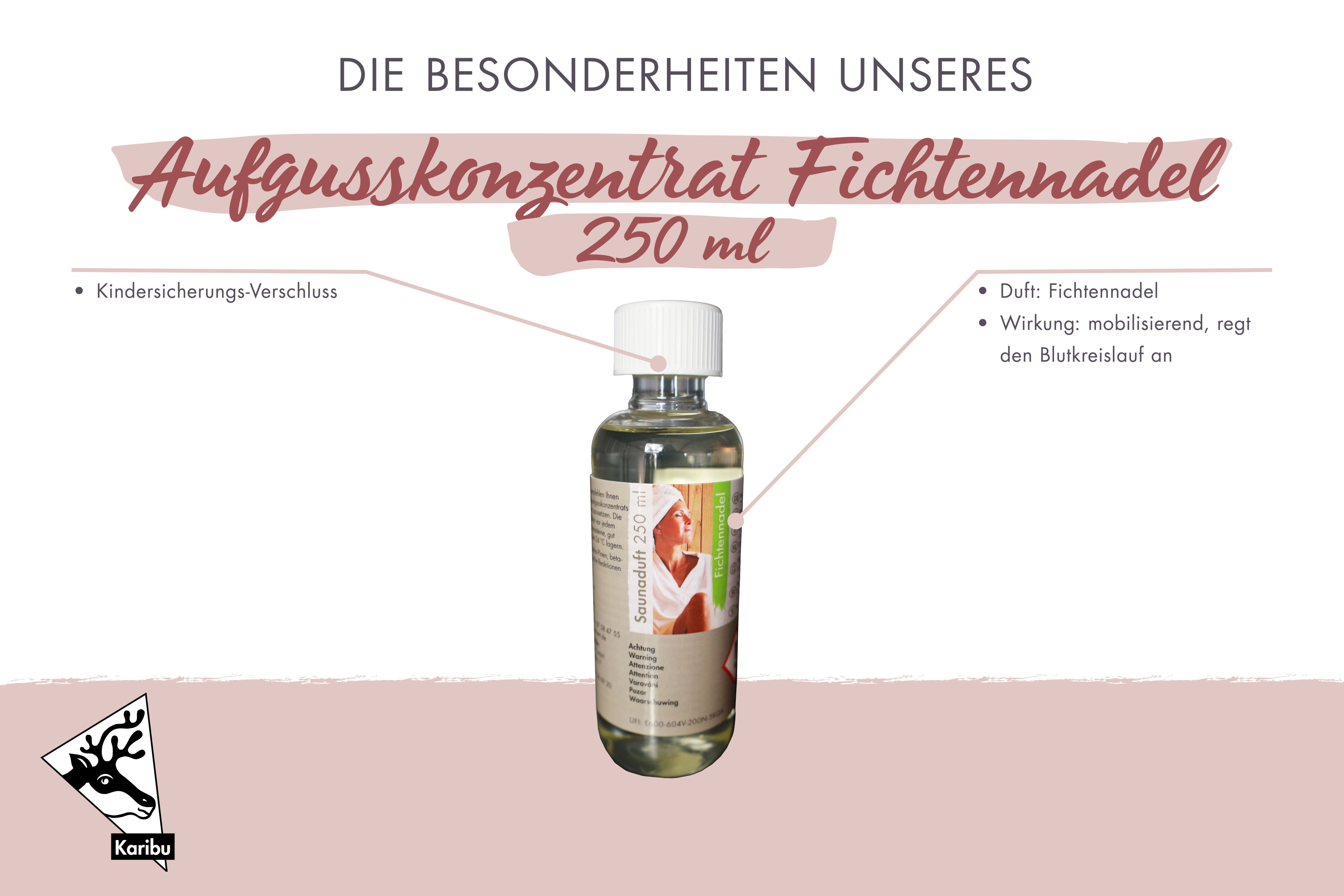 Karibu Saunaduft Fichte 250ml / Lagerabverkauf aus Holz, im Garten aufgebaut