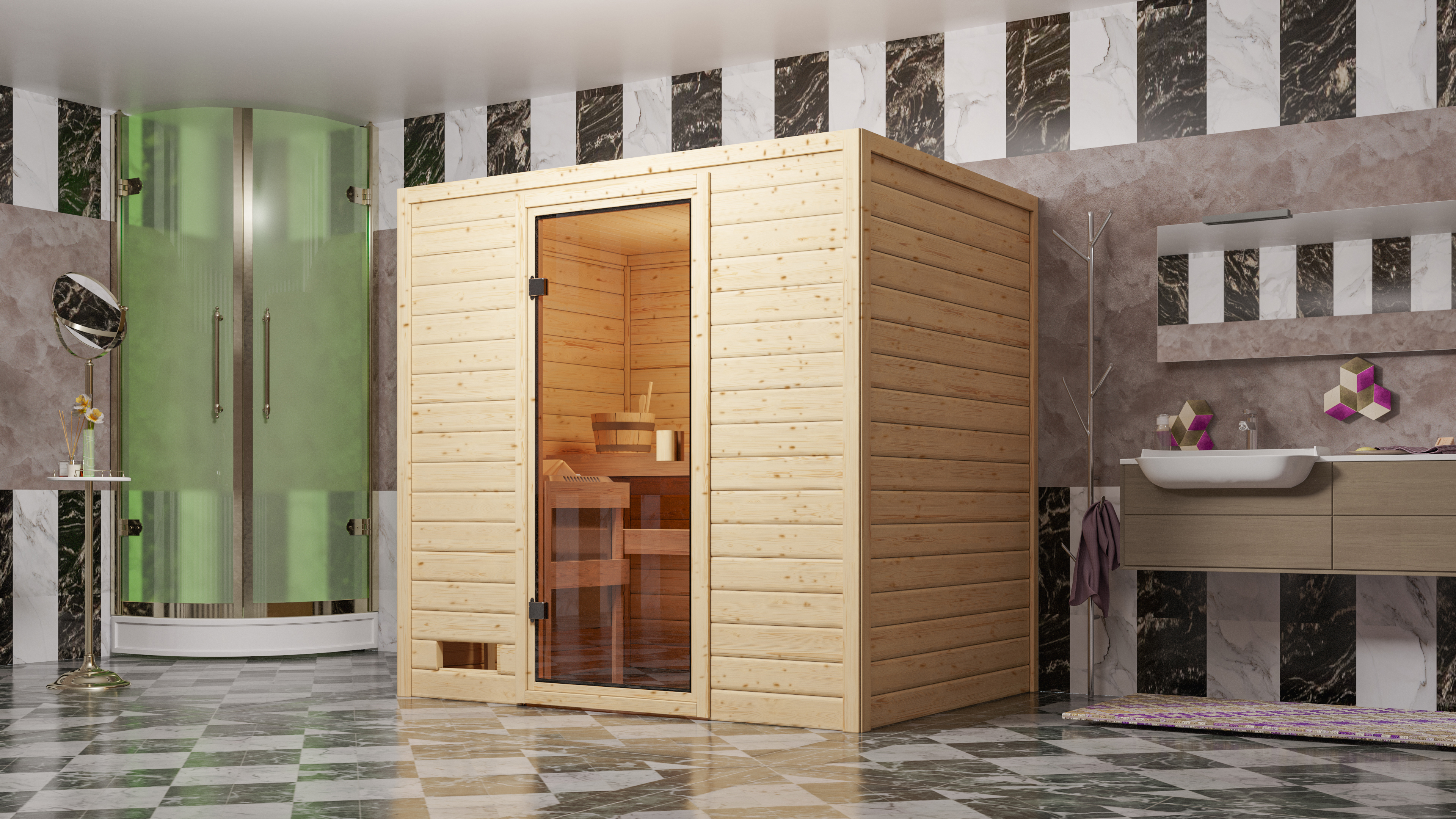 Detailansicht eines Karibu Gartenprodukts aus Holz