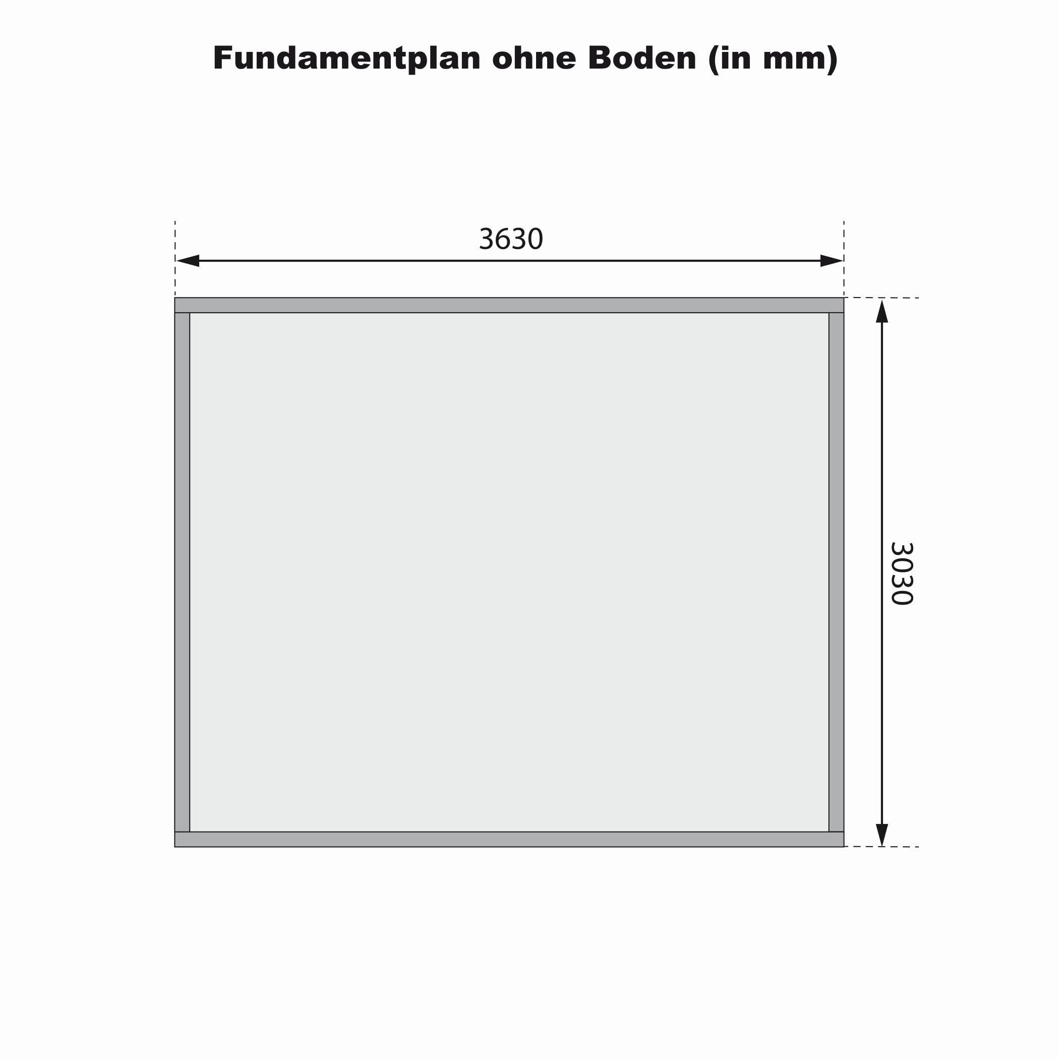 Aufbaudarstellung des Karibu Poolhaus Radeburg 2 mit Wandprofilen und Pultdach